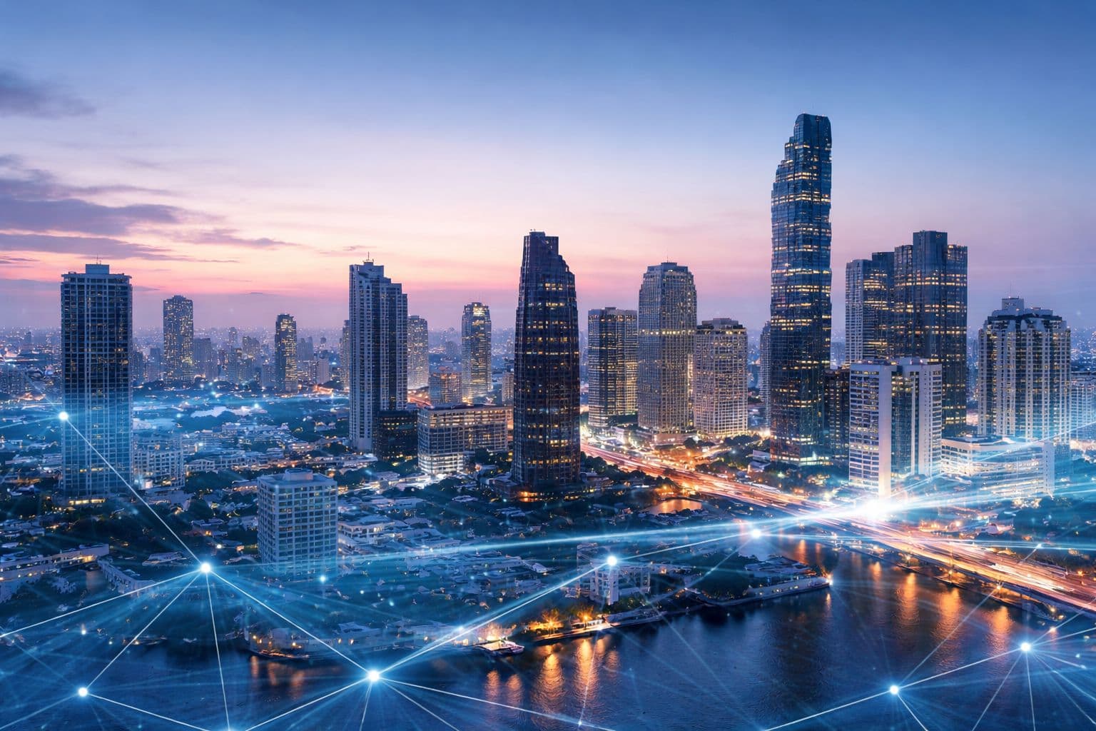 Bangkok cityscape background